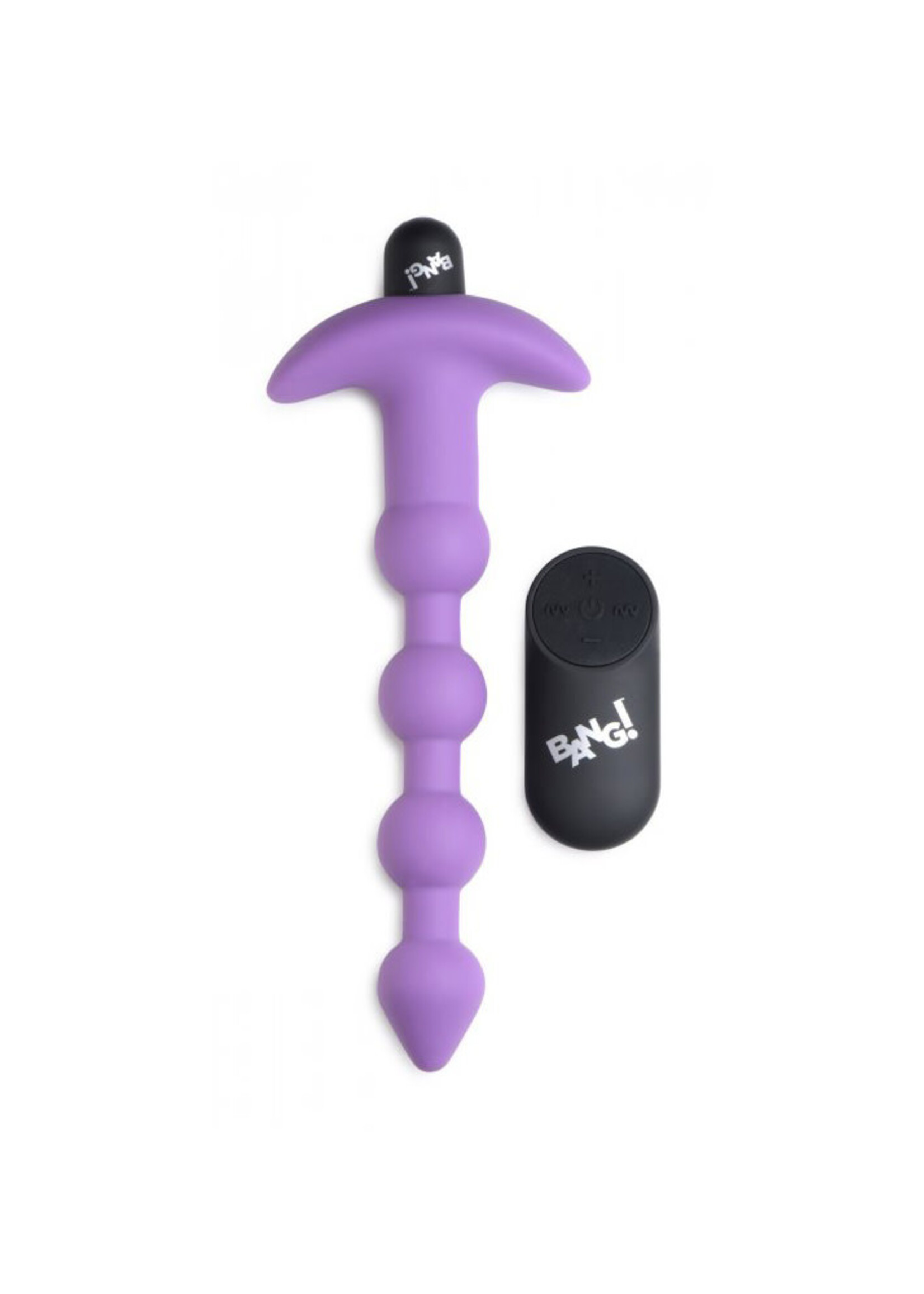 XR Brands Bang Bang - Vibrating Silicone Anal Beads and Remote Control