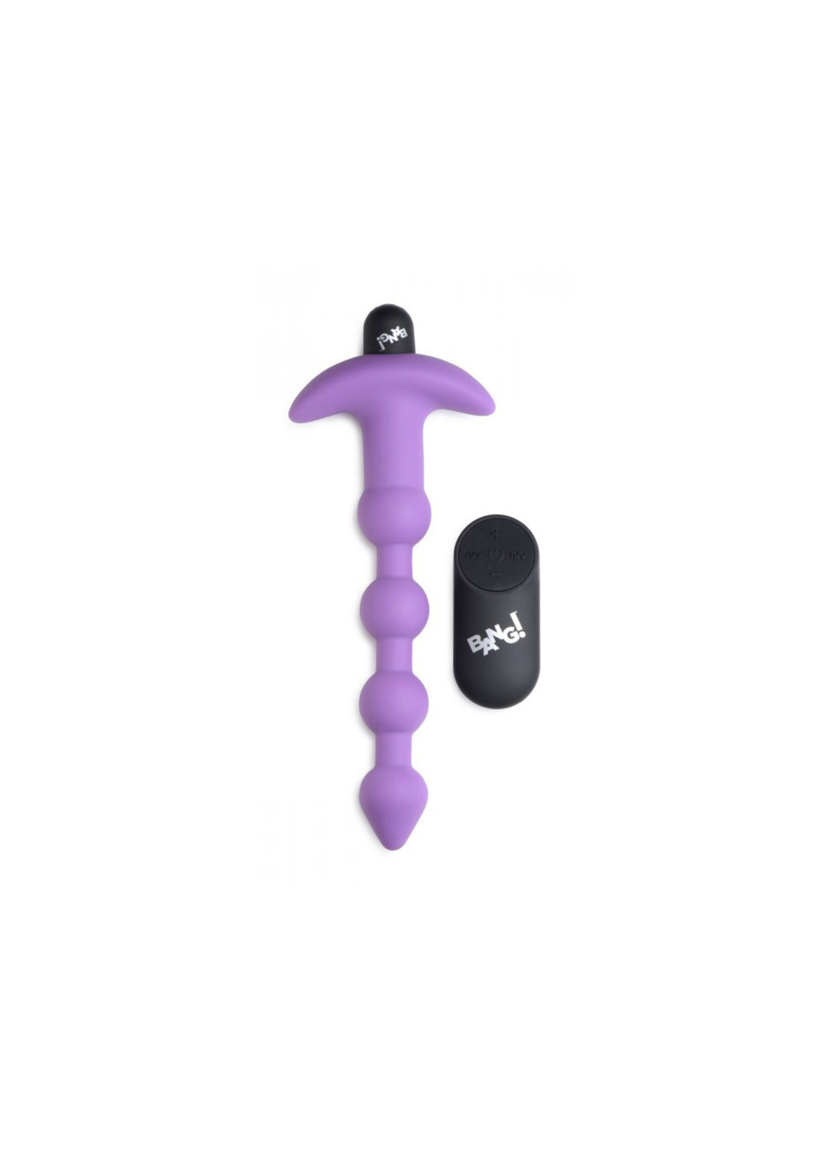 XR Brands Bang Bang - Vibrating Silicone Anal Beads and Remote Control