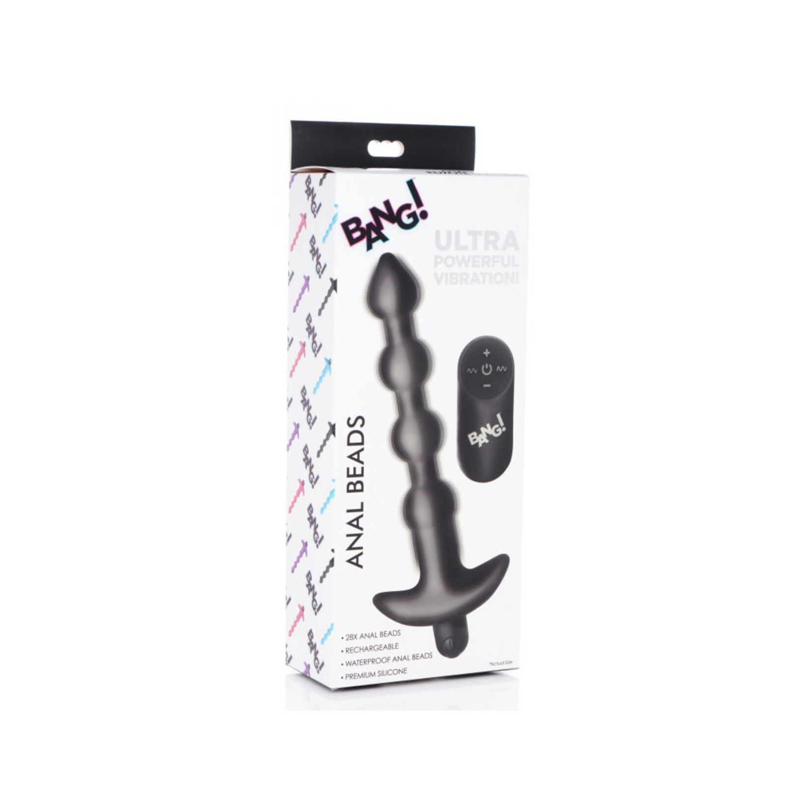 XR Brands Bang Bang - Vibrating Silicone Anal Beads and Remote Control
