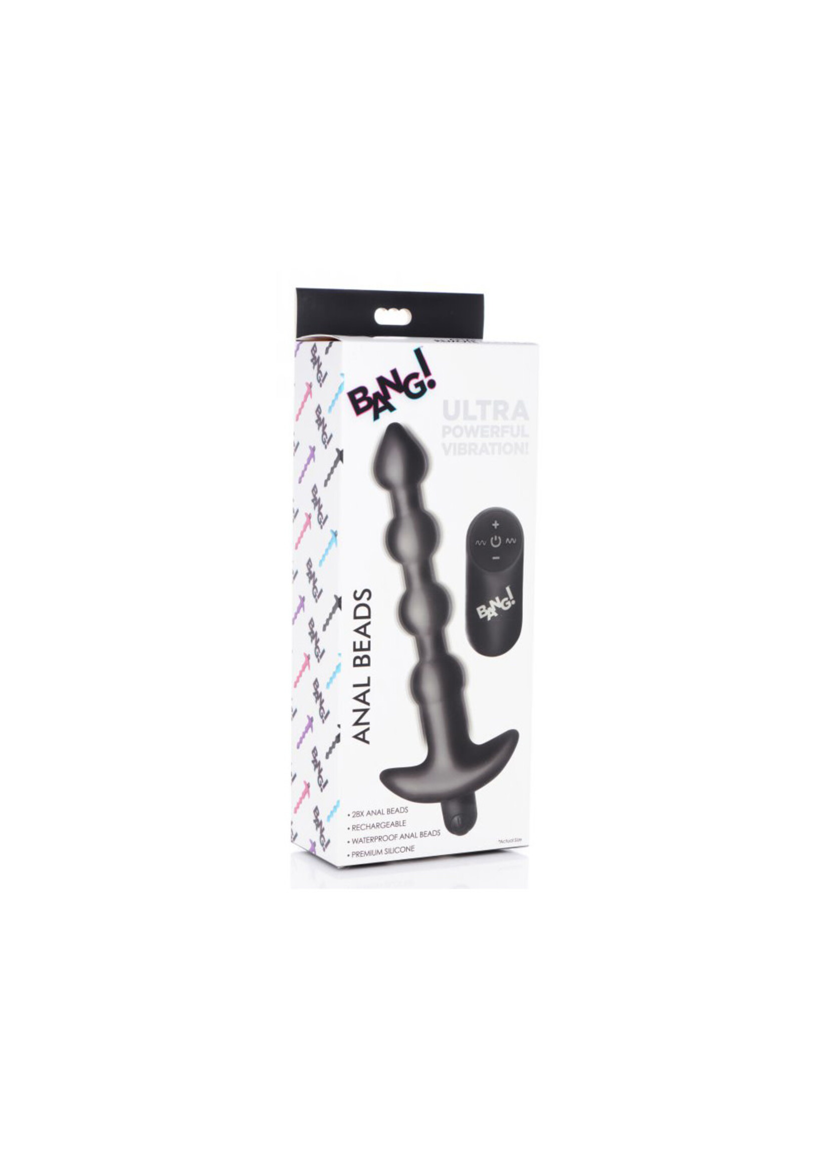 XR Brands Bang Bang - Vibrating Silicone Anal Beads and Remote Control