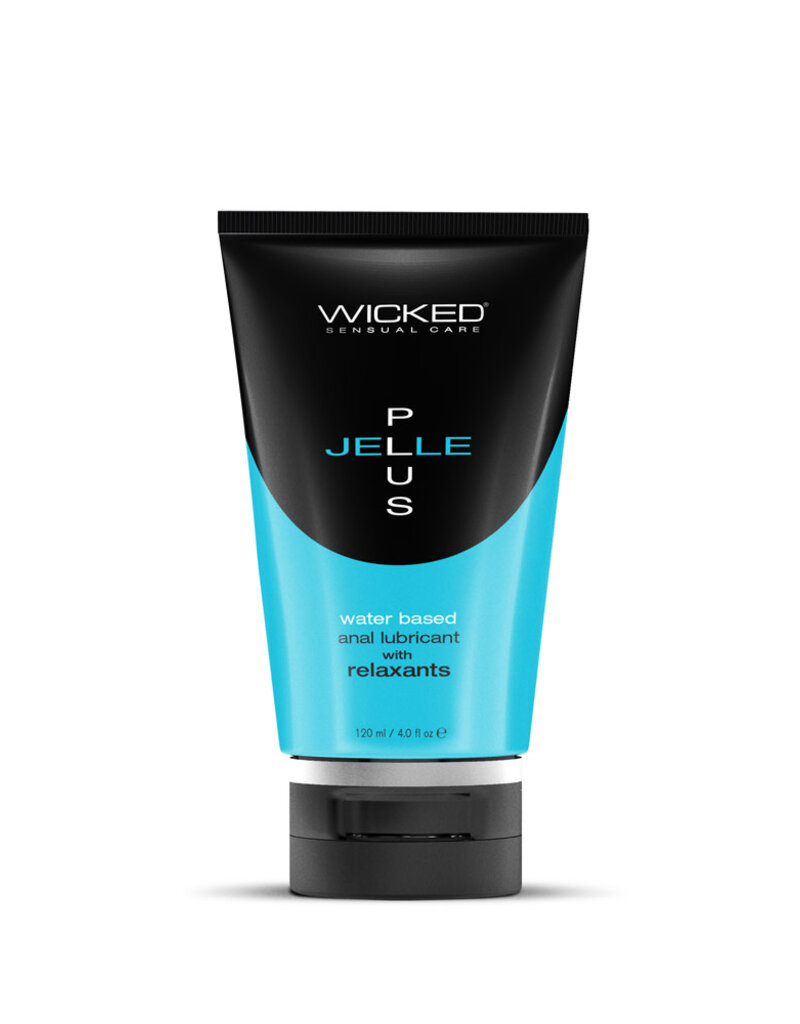 Wicked Sensual Care Wicked Jelle Plus Water Based Anal Lubricant with Relaxants 4oz