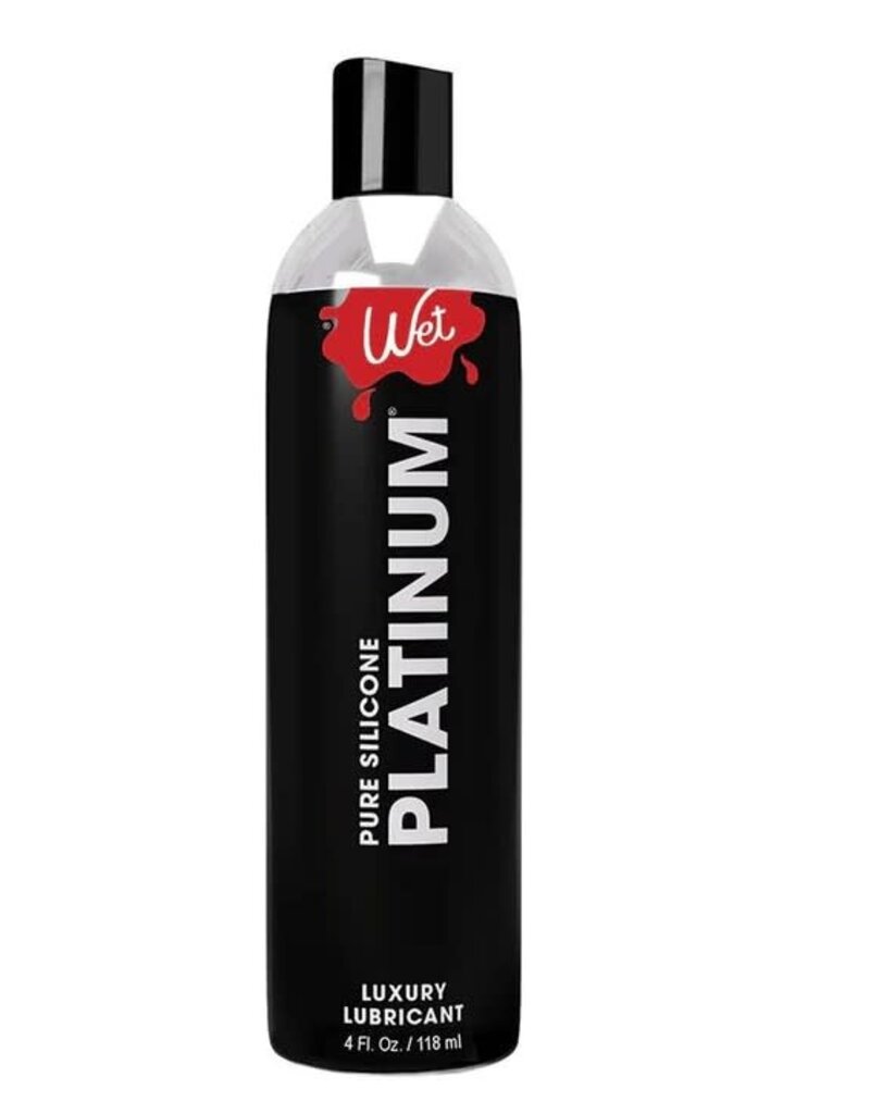 Wet Lubricants Wet Platinum - Luxury Silicone Based Lubricant 4 Oz