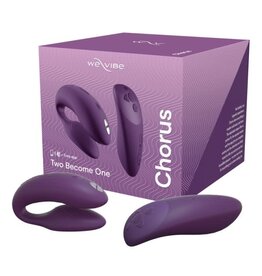 We-Vibe We-Vibe Chorus Couples Vibrator With Squeeze Control Waterproof Rechargeable Purple