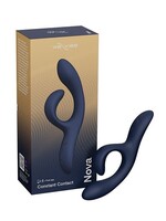 We-Vibe We-Vibe Nova 2 Midnight Blue Rechargeable Silicone Rabbit Vibrator - Blue