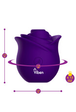 Viben Zen Rose - Handheld Rose Clitoral and Nipple Stimulator