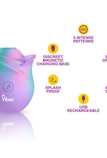 Viben Zen Rose - Handheld Rose Clitoral and Nipple Stimulator