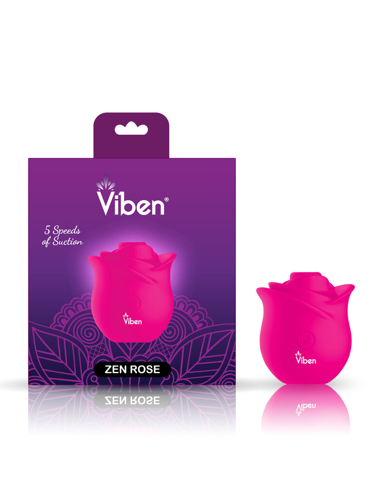 Viben Zen Rose - Handheld Rose Clitoral and Nipple Stimulator