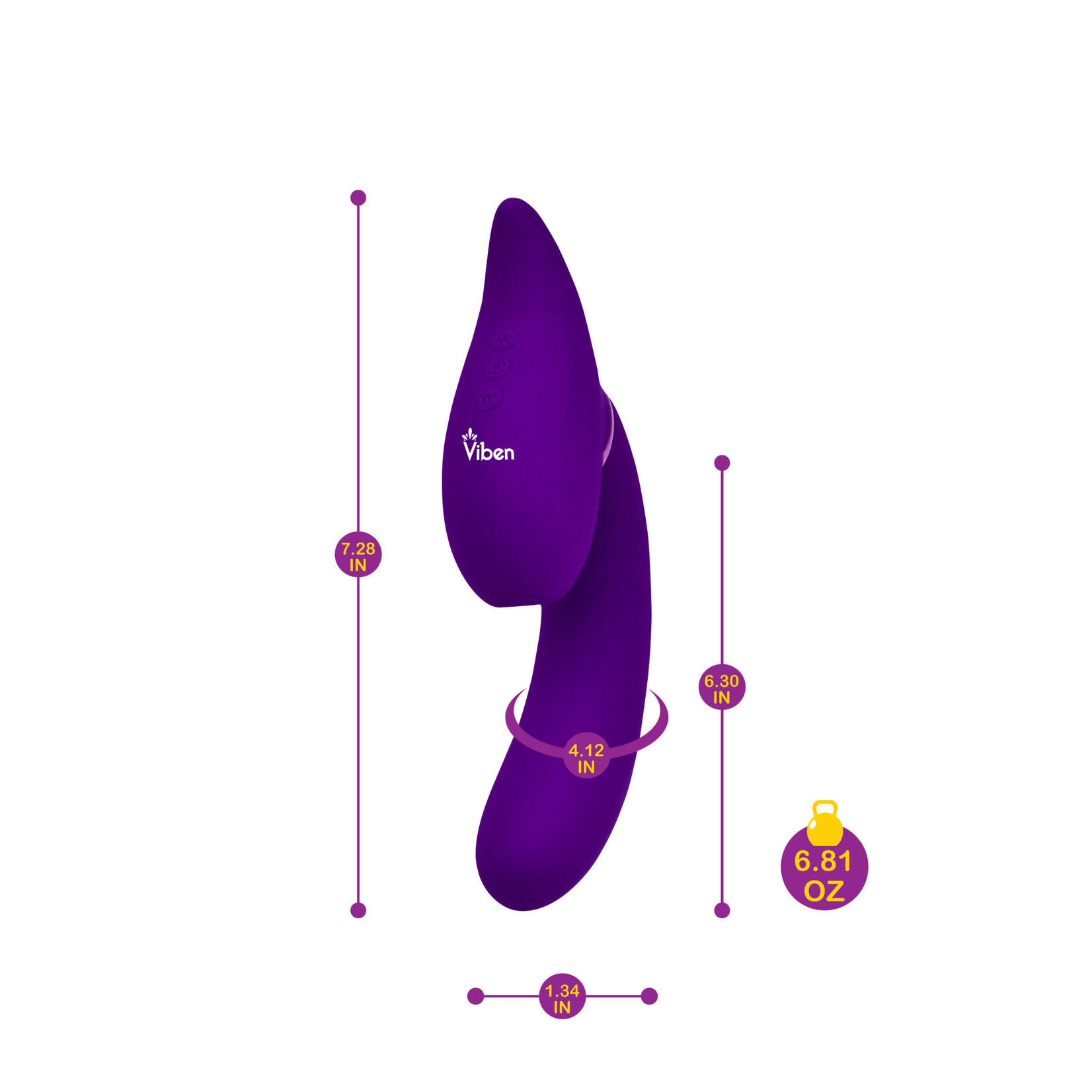 Viben Symphony - Violet - Insertable Triple Motor Vibe