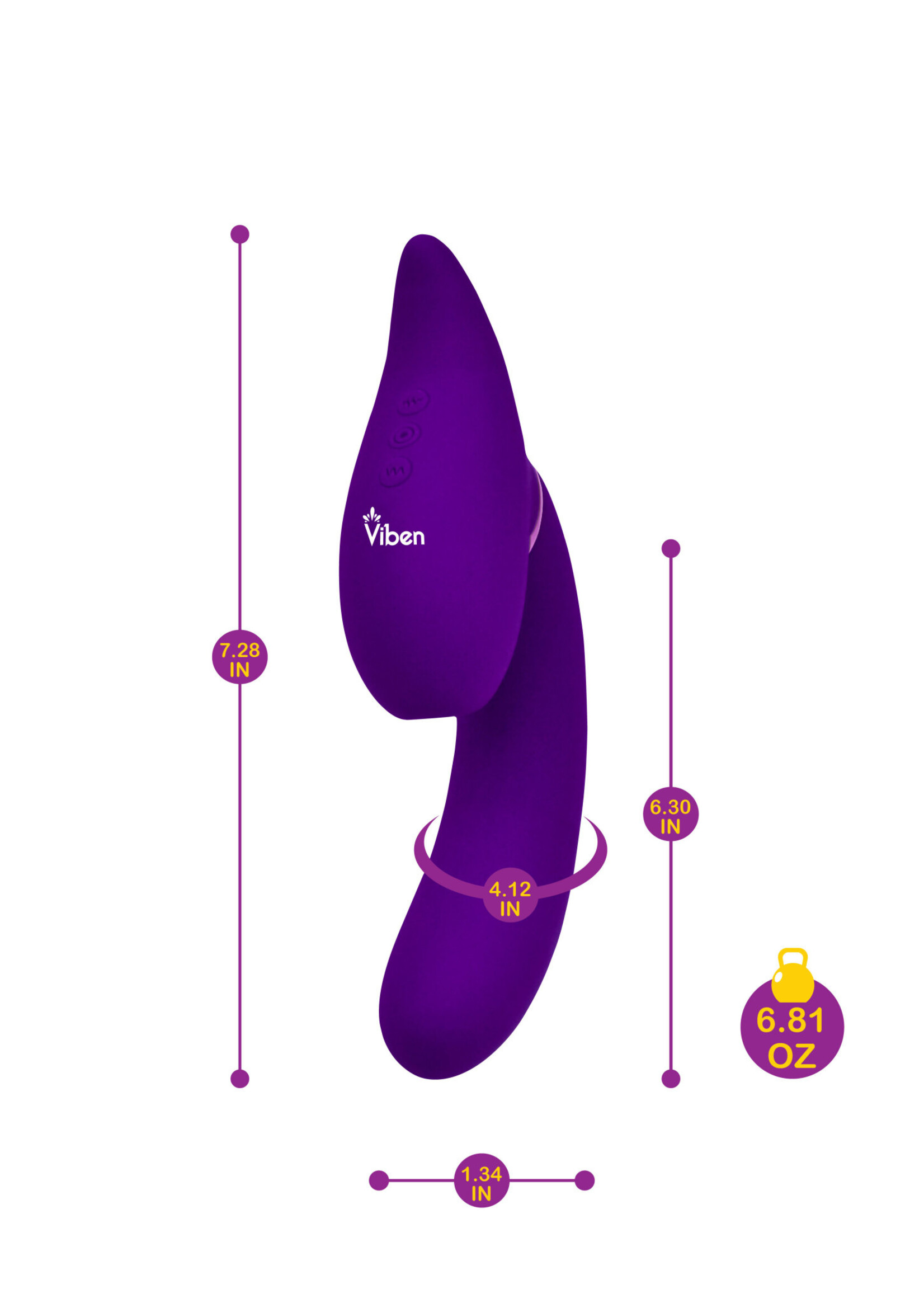 Viben Symphony - Violet - Insertable Triple Motor Vibe