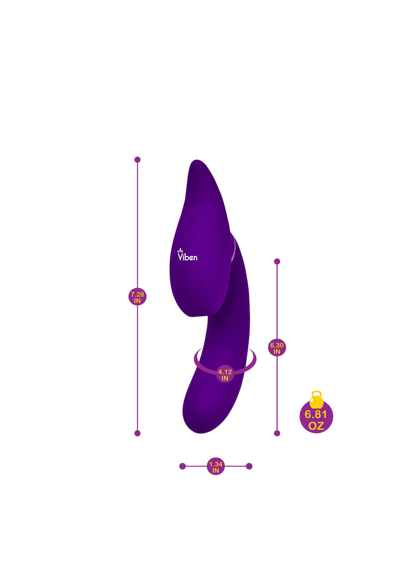 Viben Symphony - Violet - Insertable Triple Motor Vibe