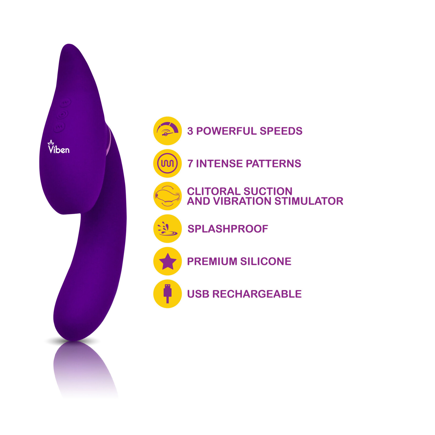 Viben Symphony - Violet - Insertable Triple Motor Vibe