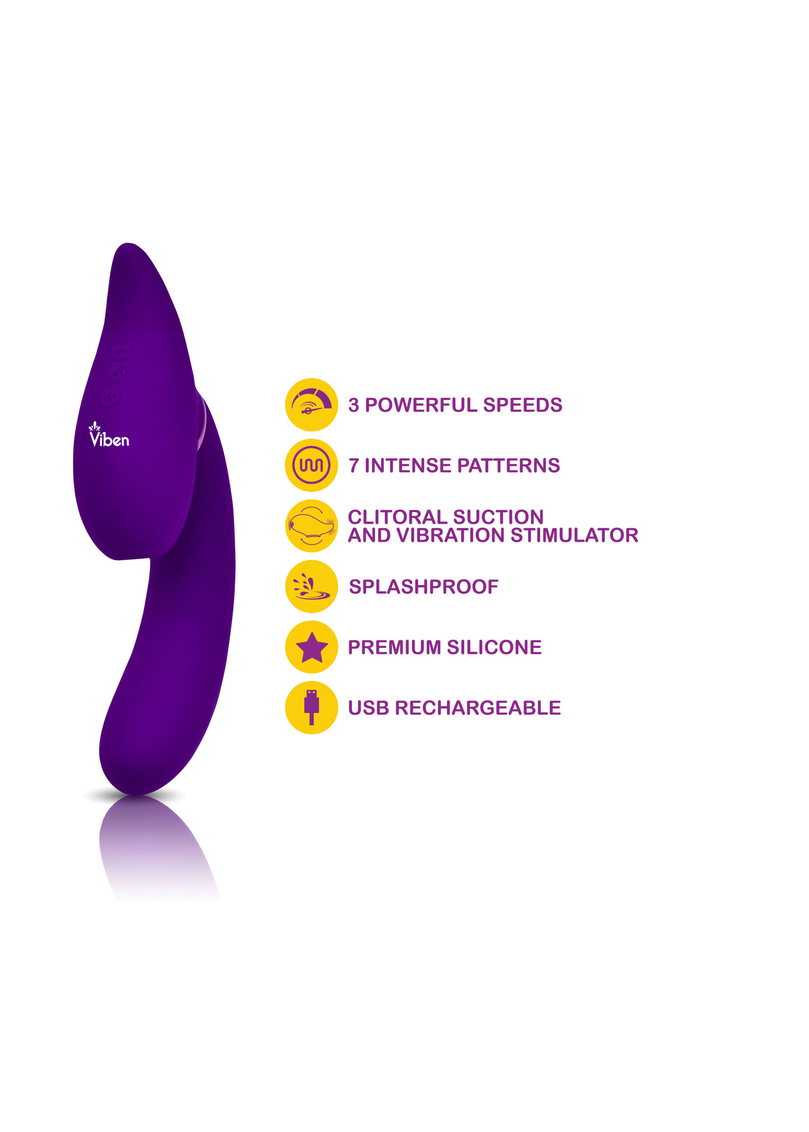 Viben Symphony - Violet - Insertable Triple Motor Vibe