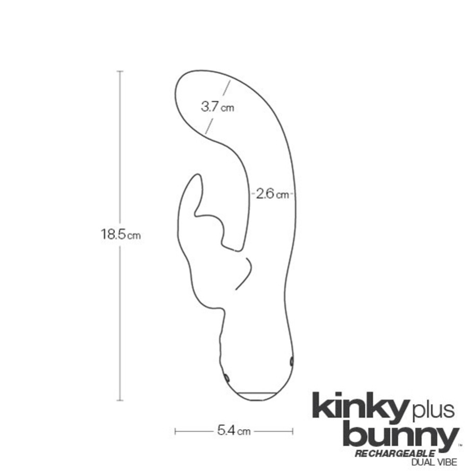 VeDO Kinky Bunny Plus Rechargeable Rabbit - Pink