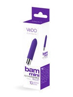 VeDO Bam Mini Rechargeable Bullet Vibe - Indigo