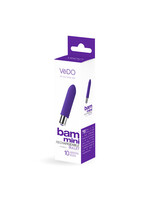 VeDO Bam Mini Rechargeable Bullet Vibe - Indigo