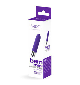 VeDO Bam Mini Rechargeable Bullet Vibe - Indigo