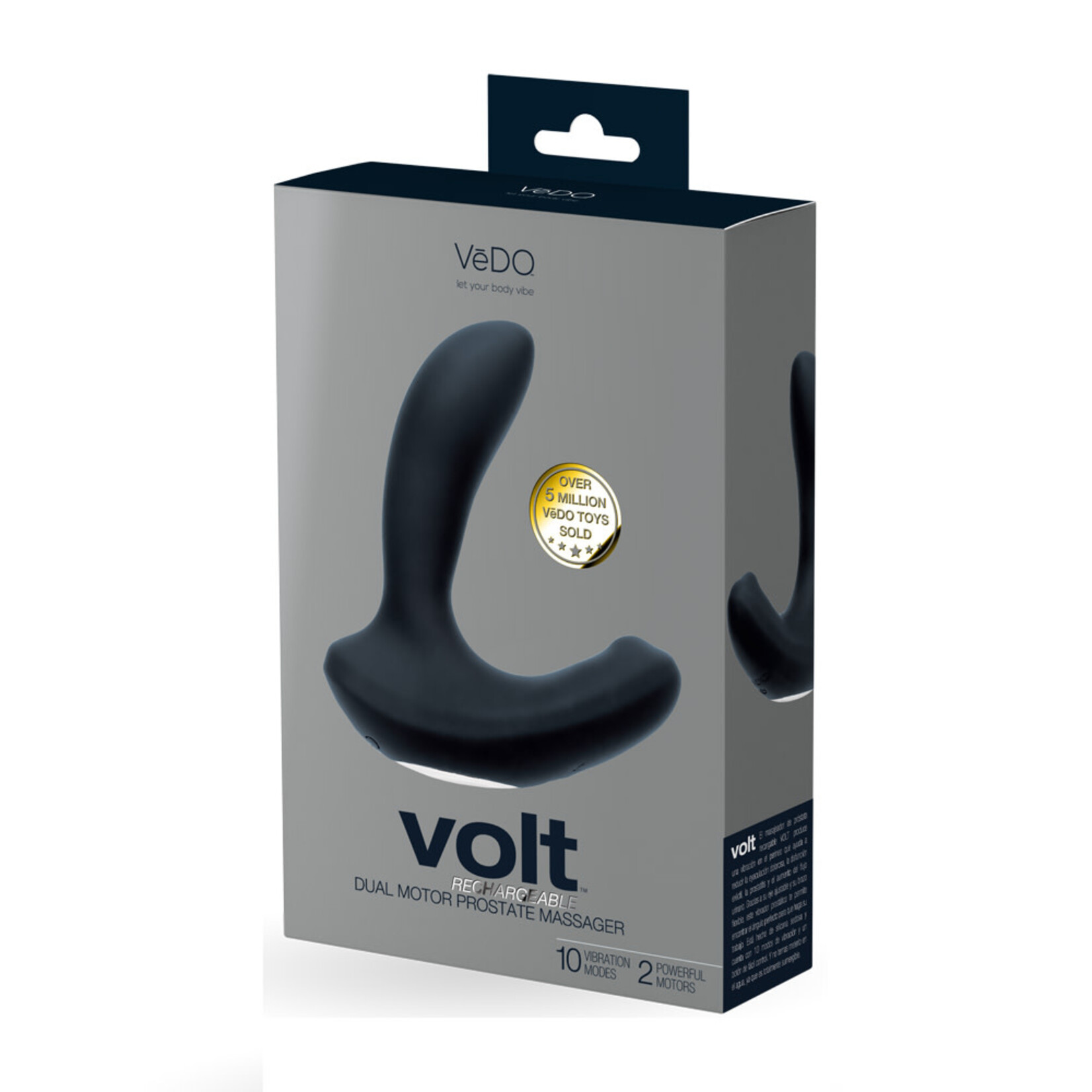 VeDO Volt Rechargeable Prostate Vibe - Black