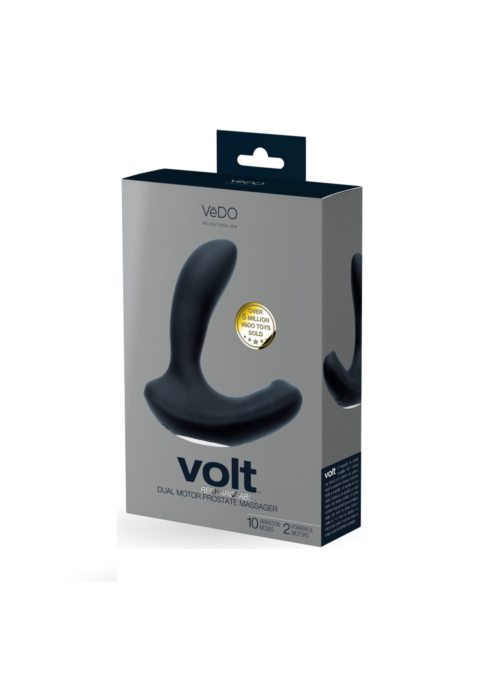 VeDO Volt Rechargeable Prostate Vibe - Black