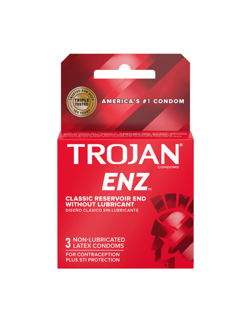 Trojan Condoms Trojan Enz Non-Lubricated Condoms - 3 Pack