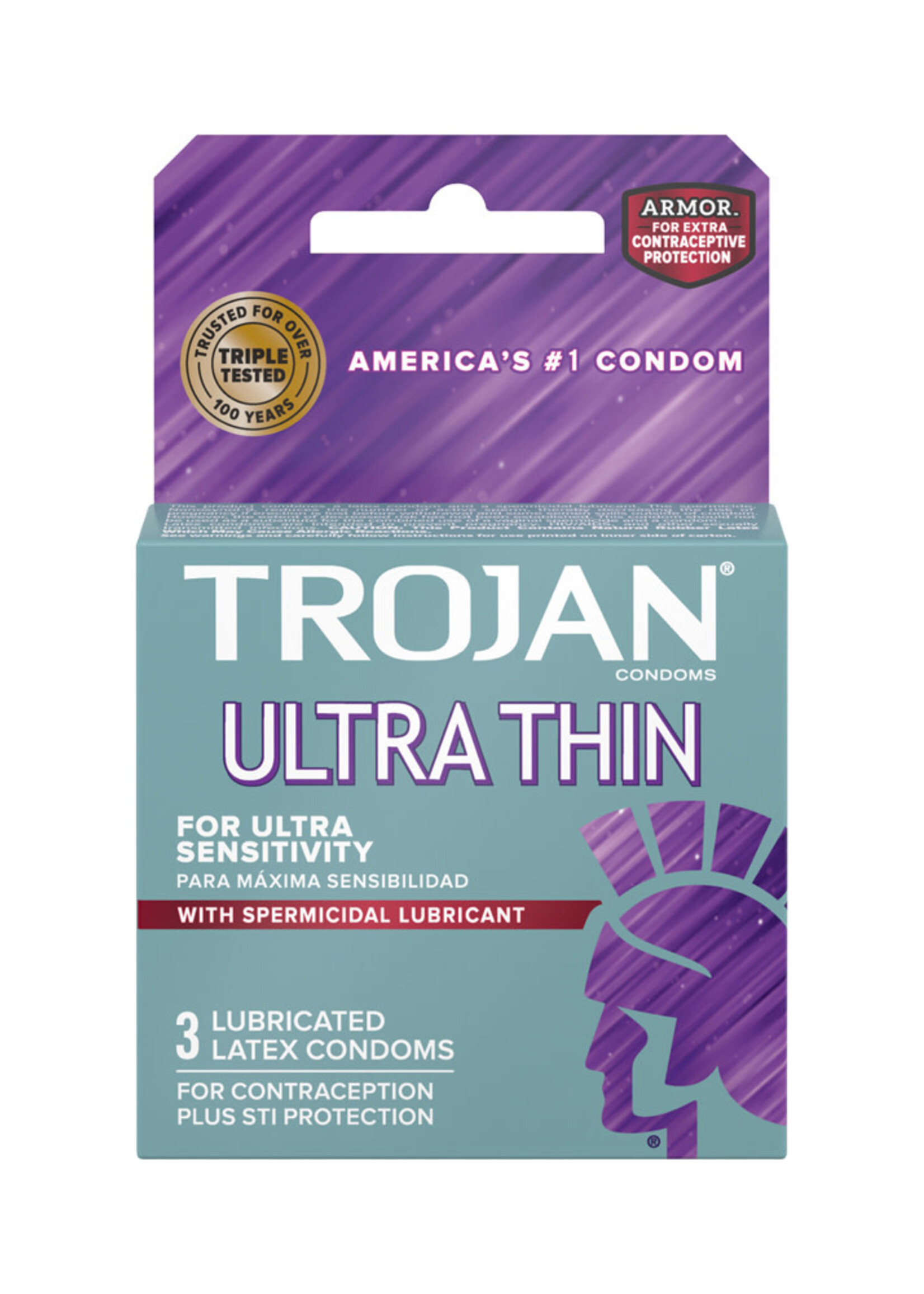 Trojan Condoms Trojan Ultra Thin Armor 3pk Latex Condoms
