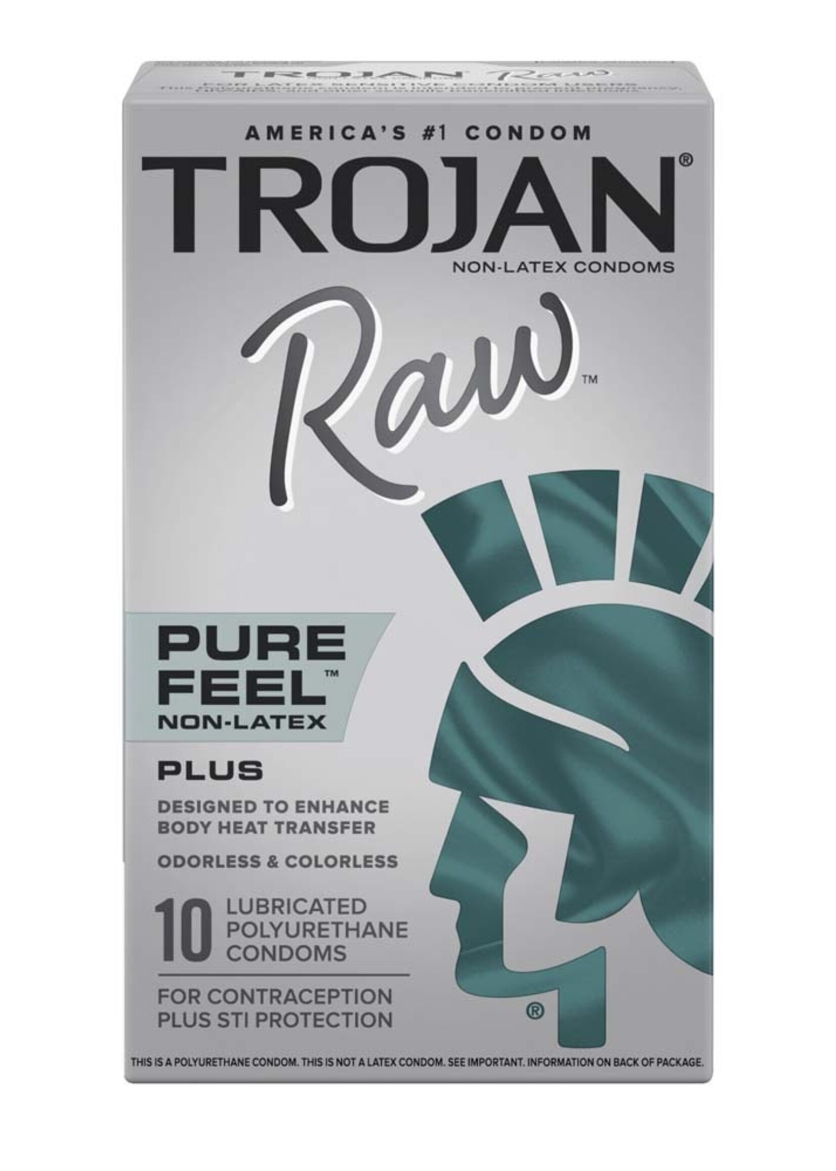 Trojan Condoms Trojan Raw  Non-Latex - 10 pack