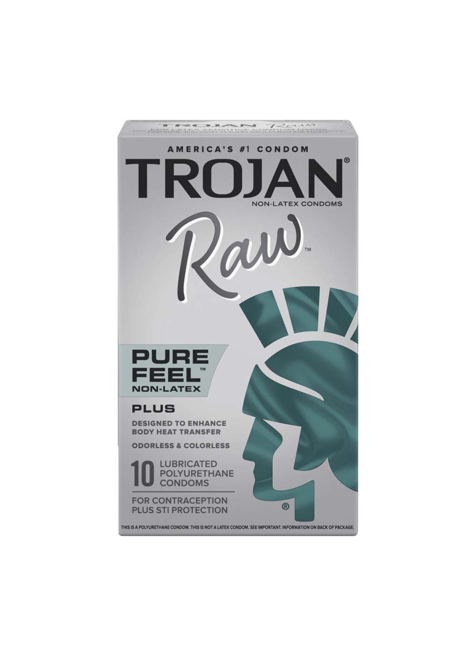 Trojan Condoms Trojan Raw  Non-Latex - 10 pack