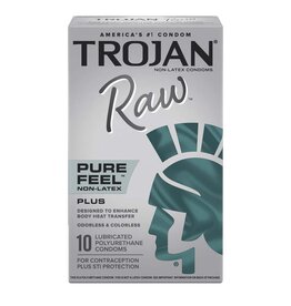 Trojan Condoms Trojan Raw  Non-Latex - 10 pack