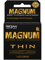 Trojan Condoms Trojan Condom Magnum Thin Large Size Lubricated 3 Pack