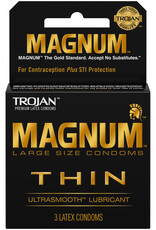 Trojan Condoms Trojan Condom Magnum Thin Large Size Lubricated 3 Pack