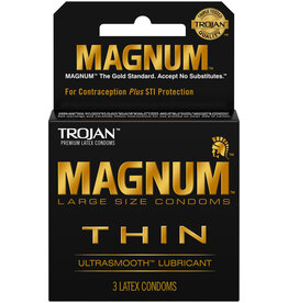 Trojan Condoms Trojan Condom Magnum Thin Large Size Lubricated 3 Pack