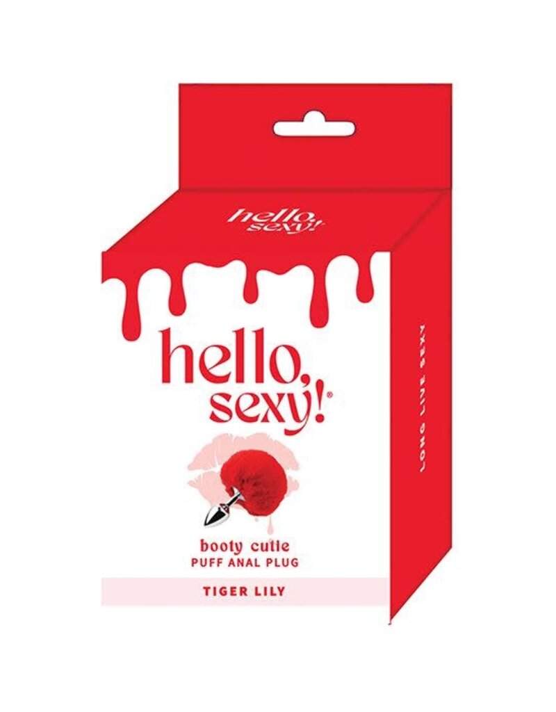 Thank Me Now Brands Hello Sexy! Booty Cutie Puff Anal Plug - Tiger Lily