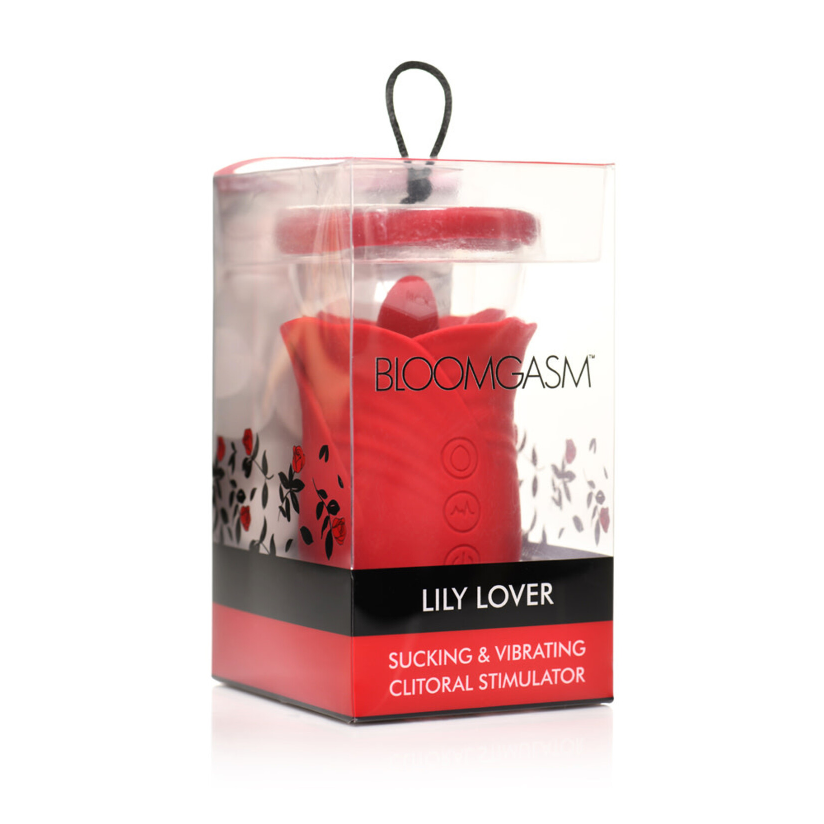 XR Brands inmi Lily Lover Sucking and Vibrating Clitoral Stimulator- Red