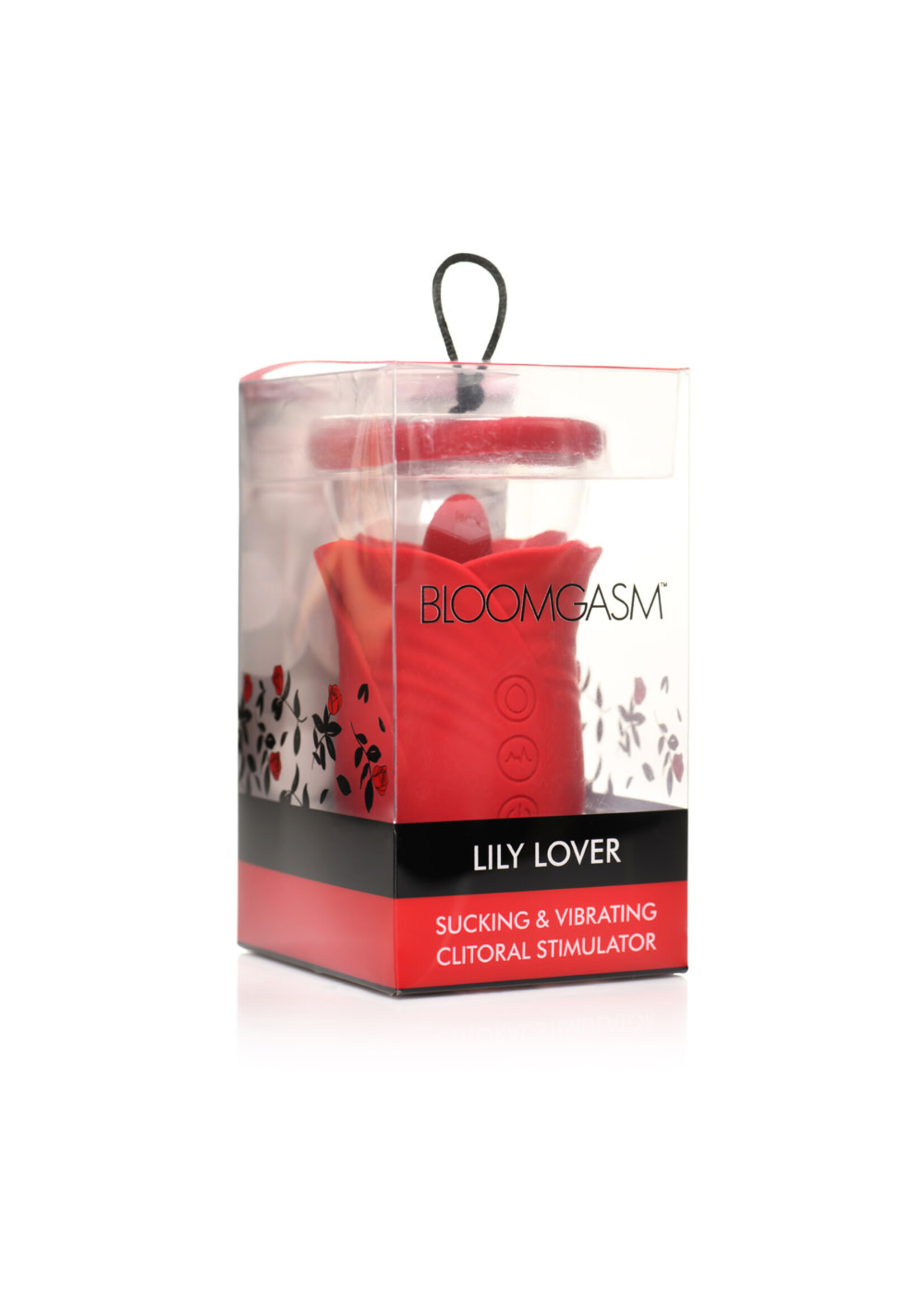 XR Brands inmi Lily Lover Sucking and Vibrating Clitoral Stimulator- Red