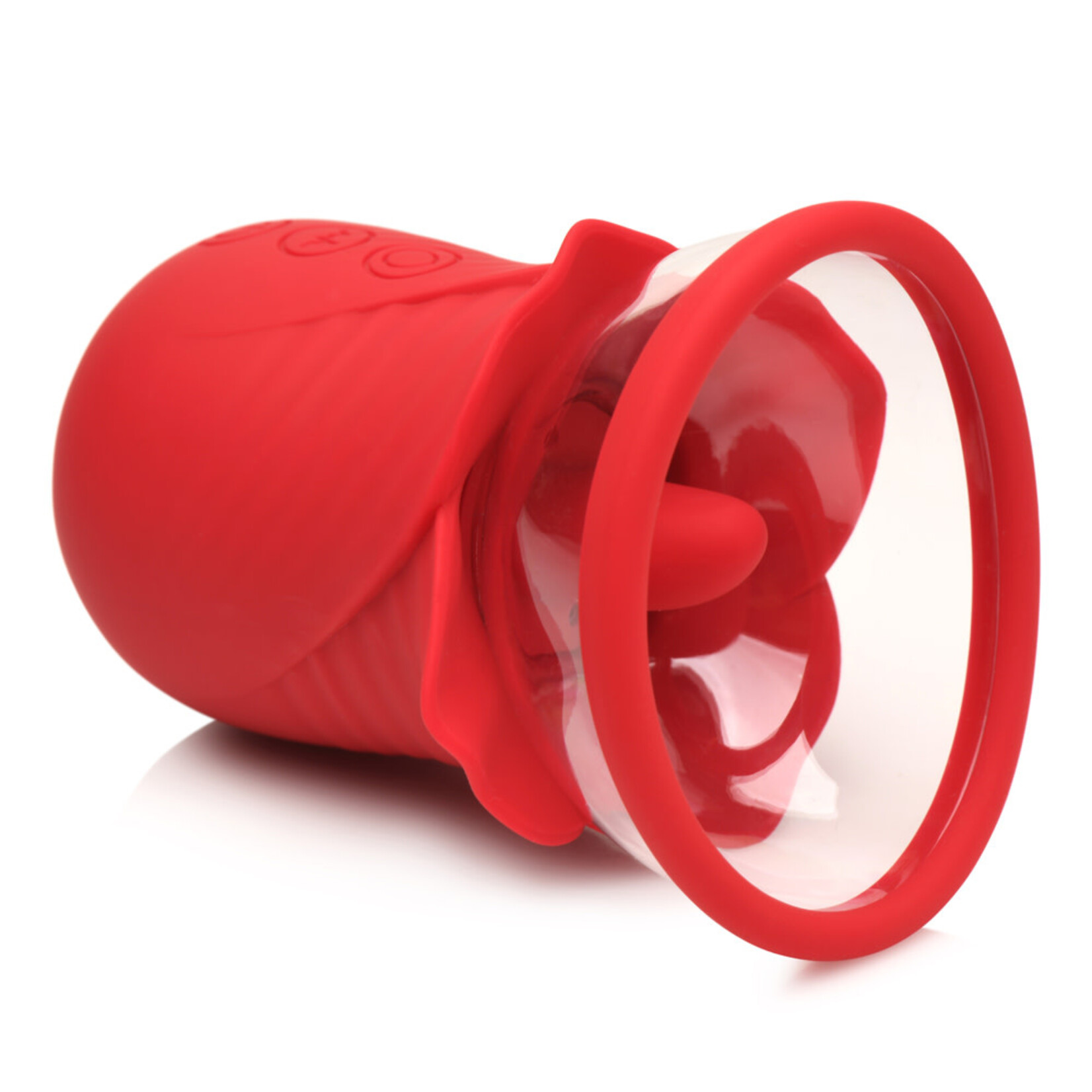 XR Brands inmi Lily Lover Sucking and Vibrating Clitoral Stimulator- Red