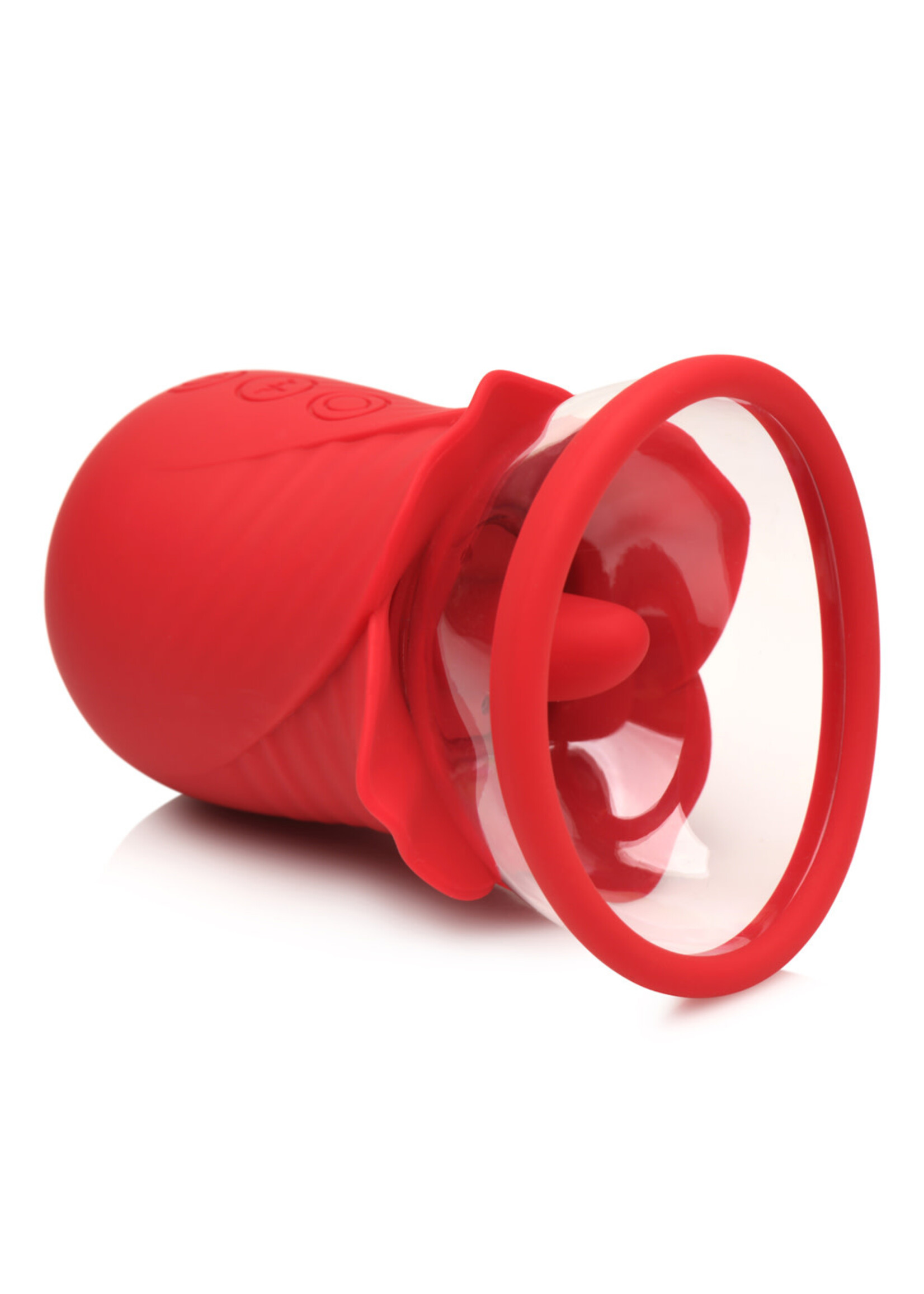 XR Brands inmi Lily Lover Sucking and Vibrating Clitoral Stimulator- Red