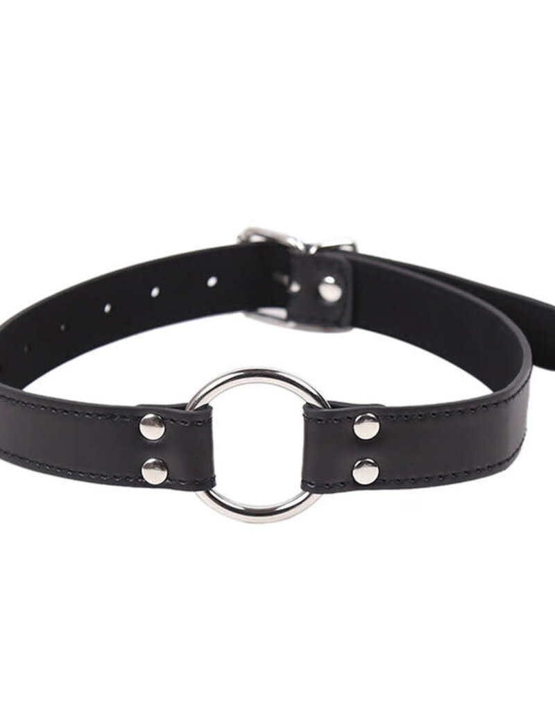 Touch of Fur Adjustable Leather Collar with O-Ring