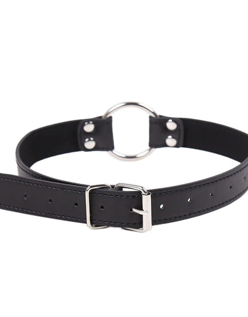Touch of Fur Adjustable Leather Collar with O-Ring