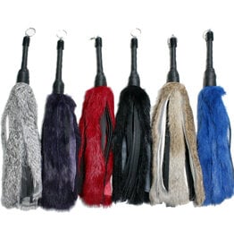 Touch of Fur 16" Rabbit Fur and Leather Flogger