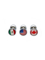 Touch of Fur Small Stainless Steel Flag Plug - Canada