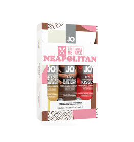 System Jo Jo Tri Me Triple Pack Water Based Flavored Lubricants - Neapolitan Collection