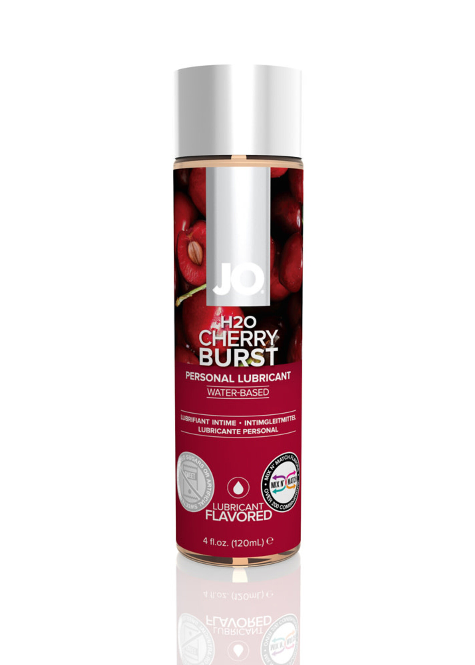 System Jo Jo H2O Flavored Water Based Lubricant Cherry Burst 4 Ounce