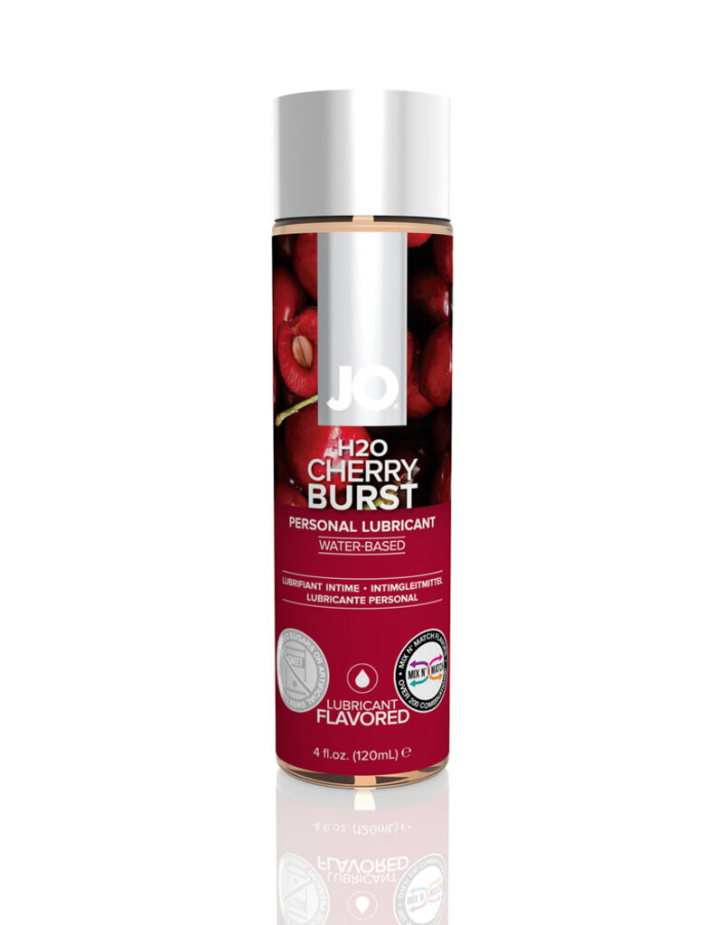 System Jo Jo H2O Flavored Water Based Lubricant Cherry Burst 4 Ounce