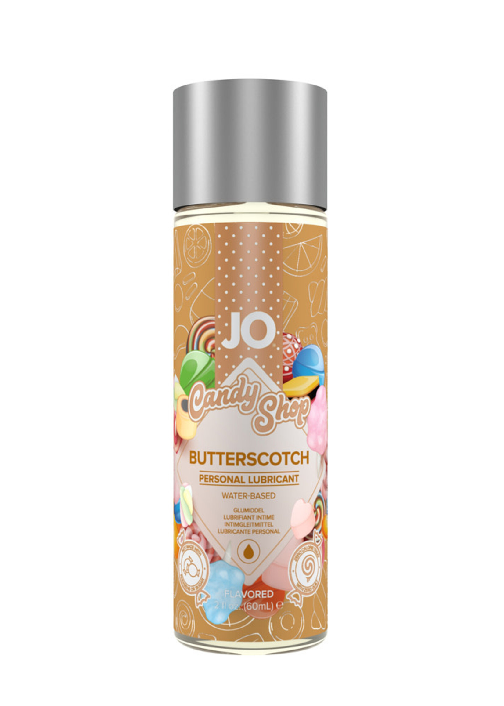 System Jo Jo Candy Shop Water Based Flavored Lubricant Butterscotch 2 Ounce