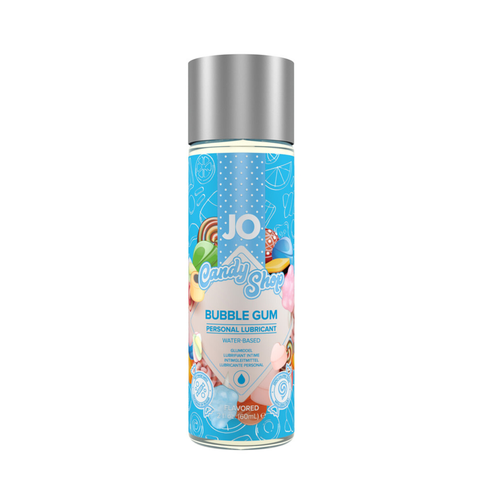 System Jo Jo Candy Shop Water Based Flavored Lubricant Bubble Gum 2 Ounce