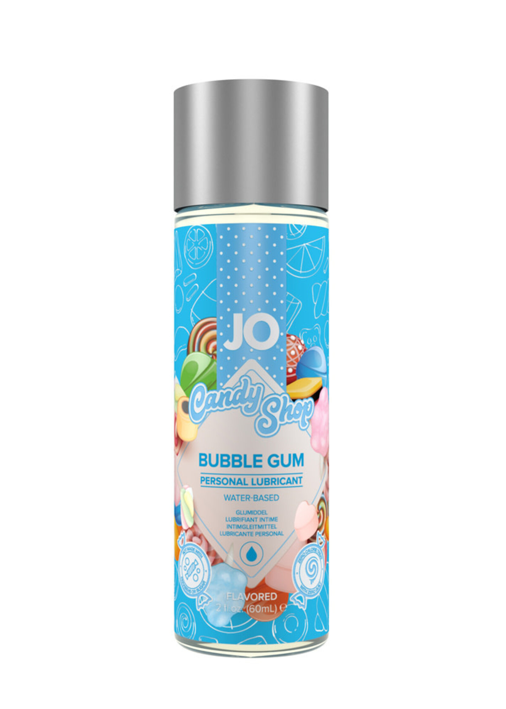 System Jo Jo Candy Shop Water Based Flavored Lubricant Bubble Gum 2 Ounce
