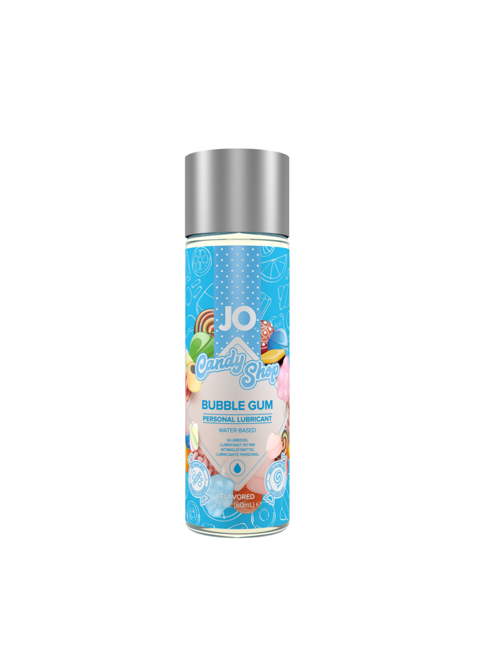 System Jo Jo Candy Shop Water Based Flavored Lubricant Bubble Gum 2 Ounce