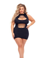 Pink Lipstick Can't Commit Dress - Curvy Queen Size