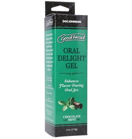 Doc Johnson GoodHead Oral Delight Gel - 4 oz Chocolate Mint