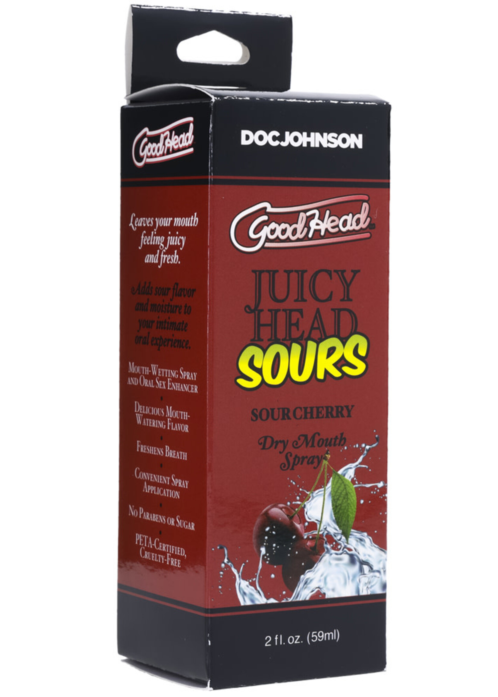 Doc Johnson GoodHead Juicy Head Sour Dry Mouth Spray - 2oz