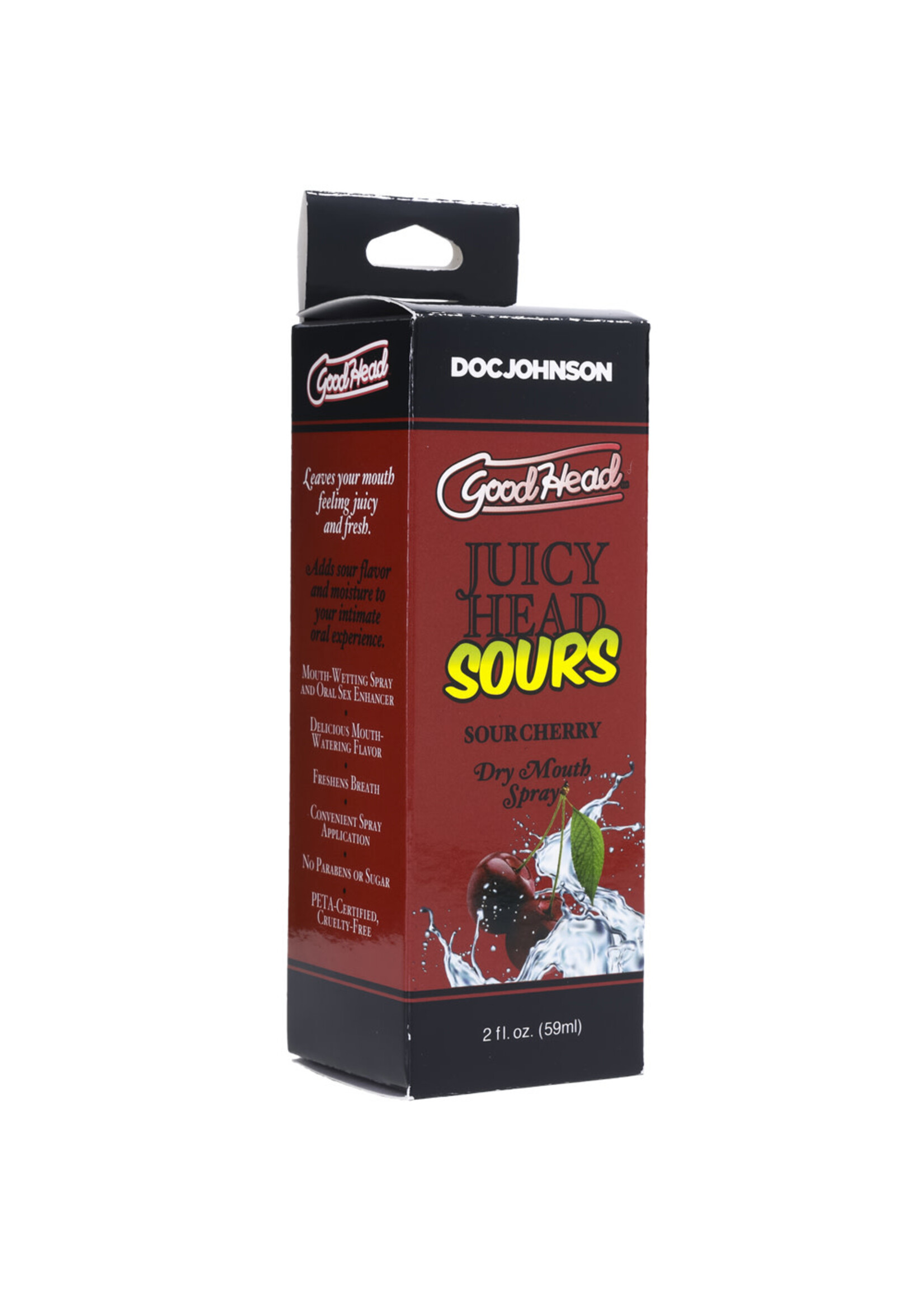 Doc Johnson GoodHead Juicy Head Sour Dry Mouth Spray - 2oz